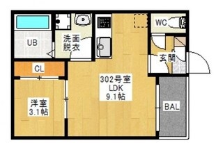 REGALEST大供の物件間取画像